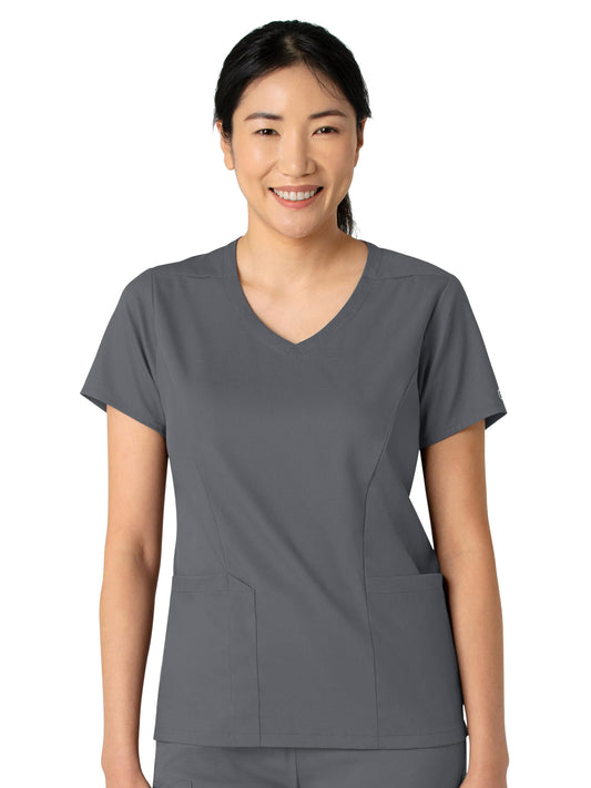 Women's 2-Pocket V-Neck Top