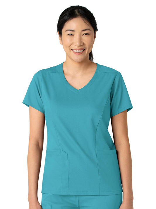 Women's 2-Pocket V-Neck Top