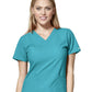 Women's Two-Pocket Basic V-Neck Top