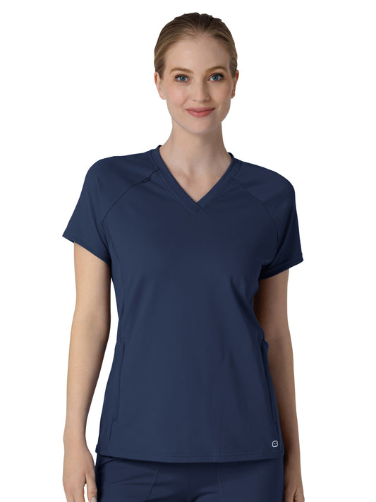 Women's Flex-n-Reach V-Neck Raglan Scrub Top