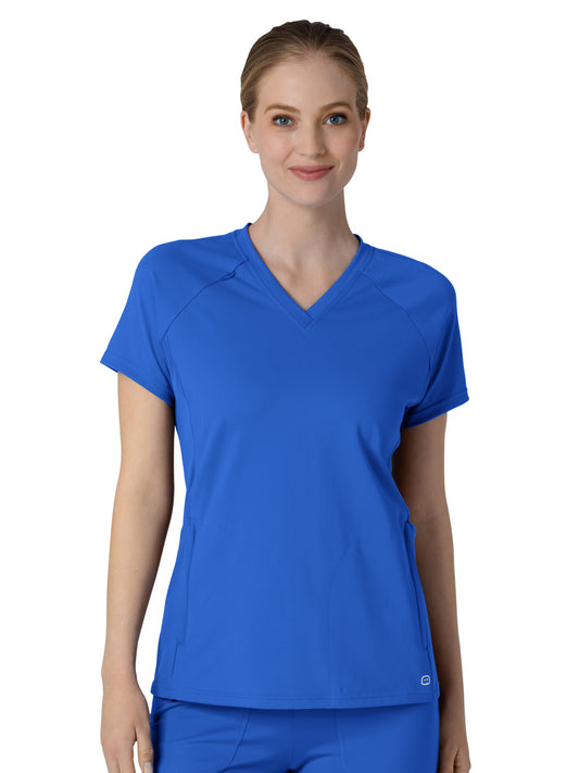 Women's Flex-n-Reach V-Neck Raglan Scrub Top