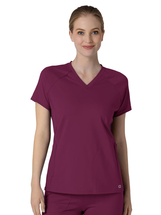 Women's Flex-n-Reach V-Neck Raglan Scrub Top