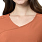 Women's Four-Pocket Y-Neck Top