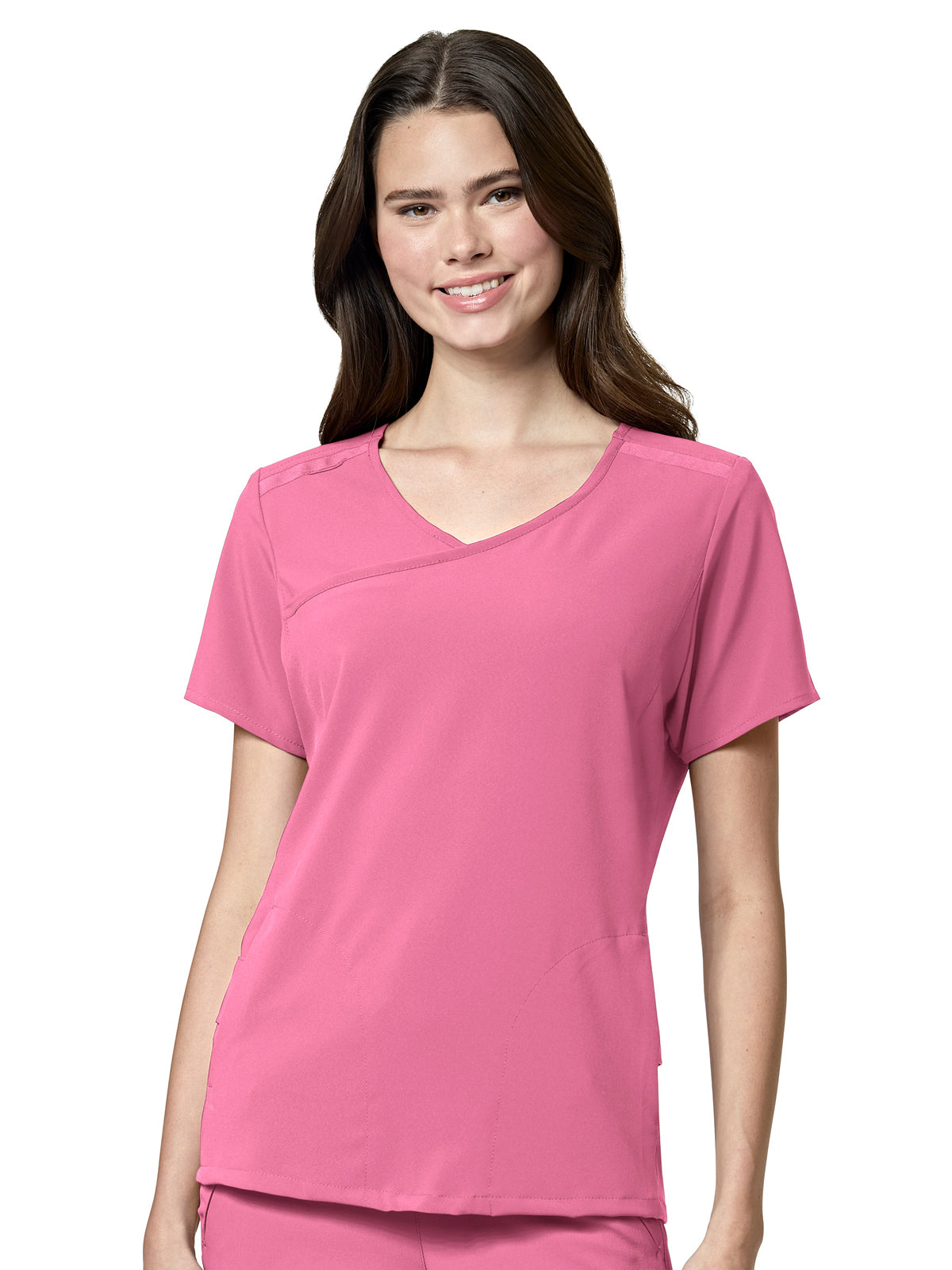 Women's Four-Pocket Y-Neck Top