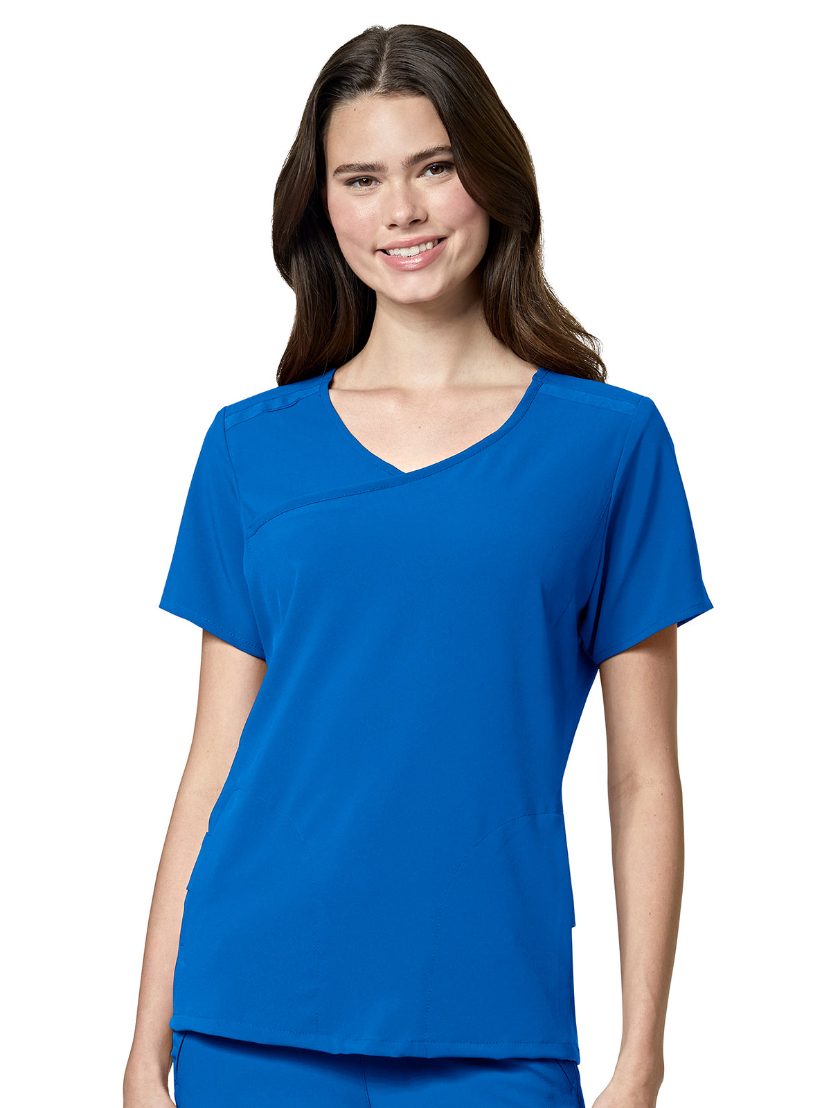 Women's Four-Pocket Y-Neck Top