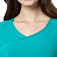 Women's Four-Pocket Y-Neck Top