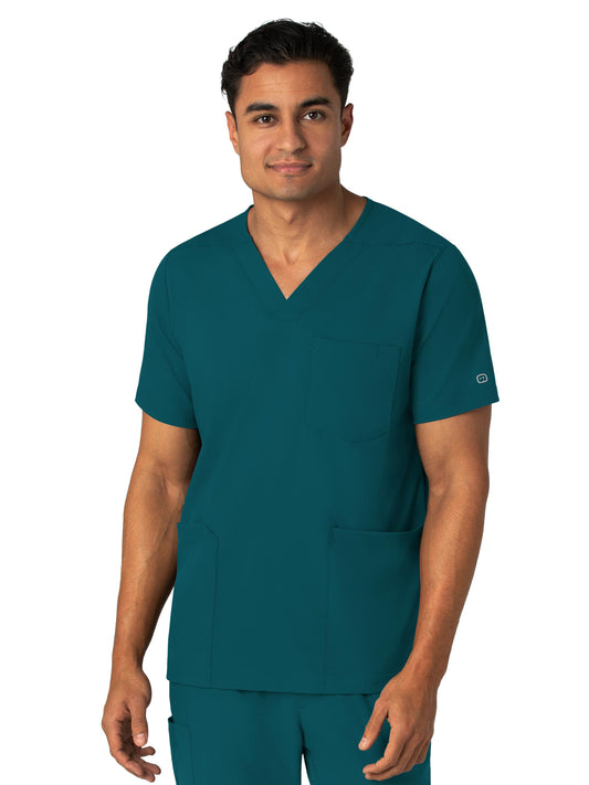 Men's Four-Pocket V-Neck Top