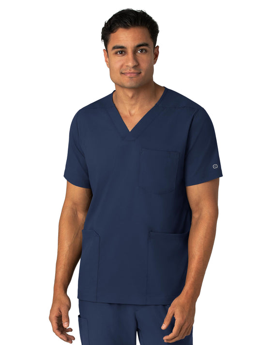 Men's Four-Pocket V-Neck Top