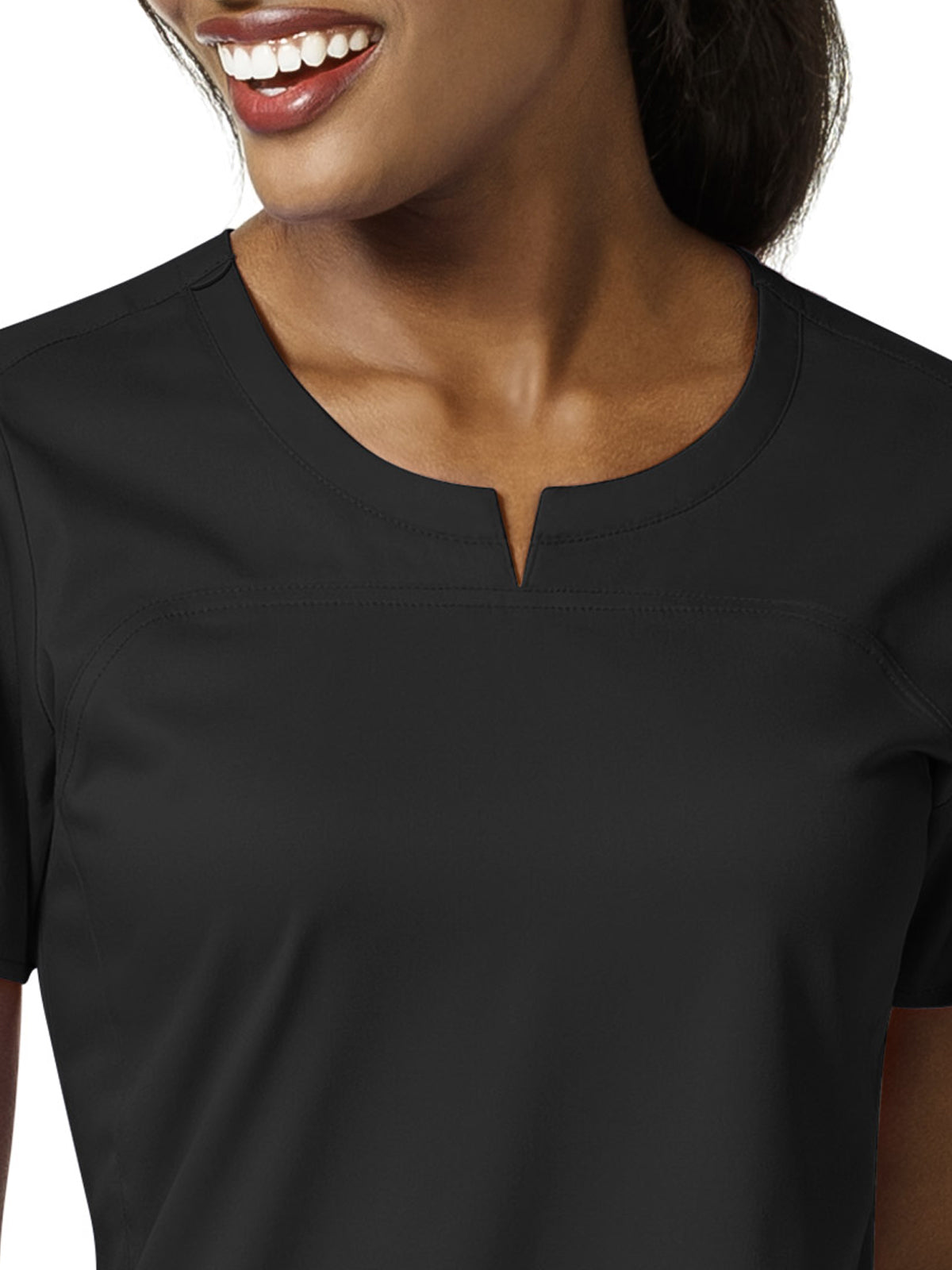 Women's 4 Pocket Notch Neck Top