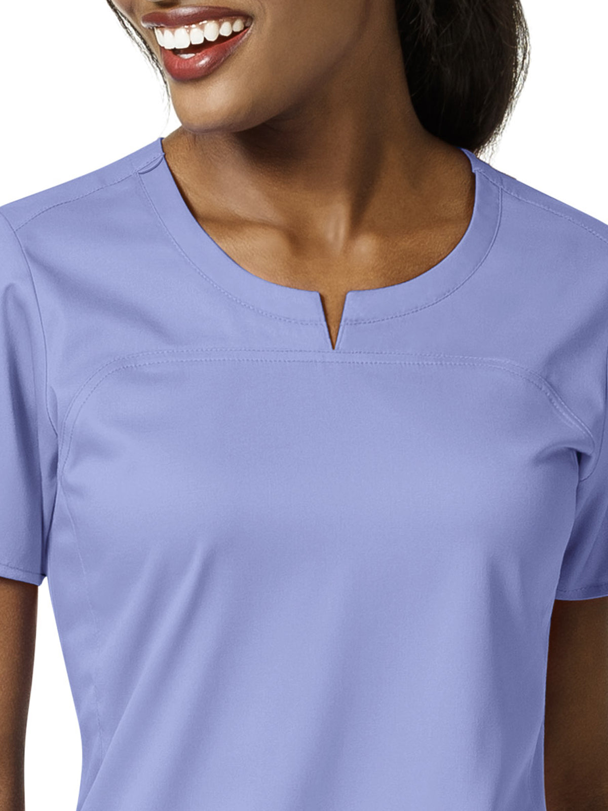 Women's 4 Pocket Notch Neck Top