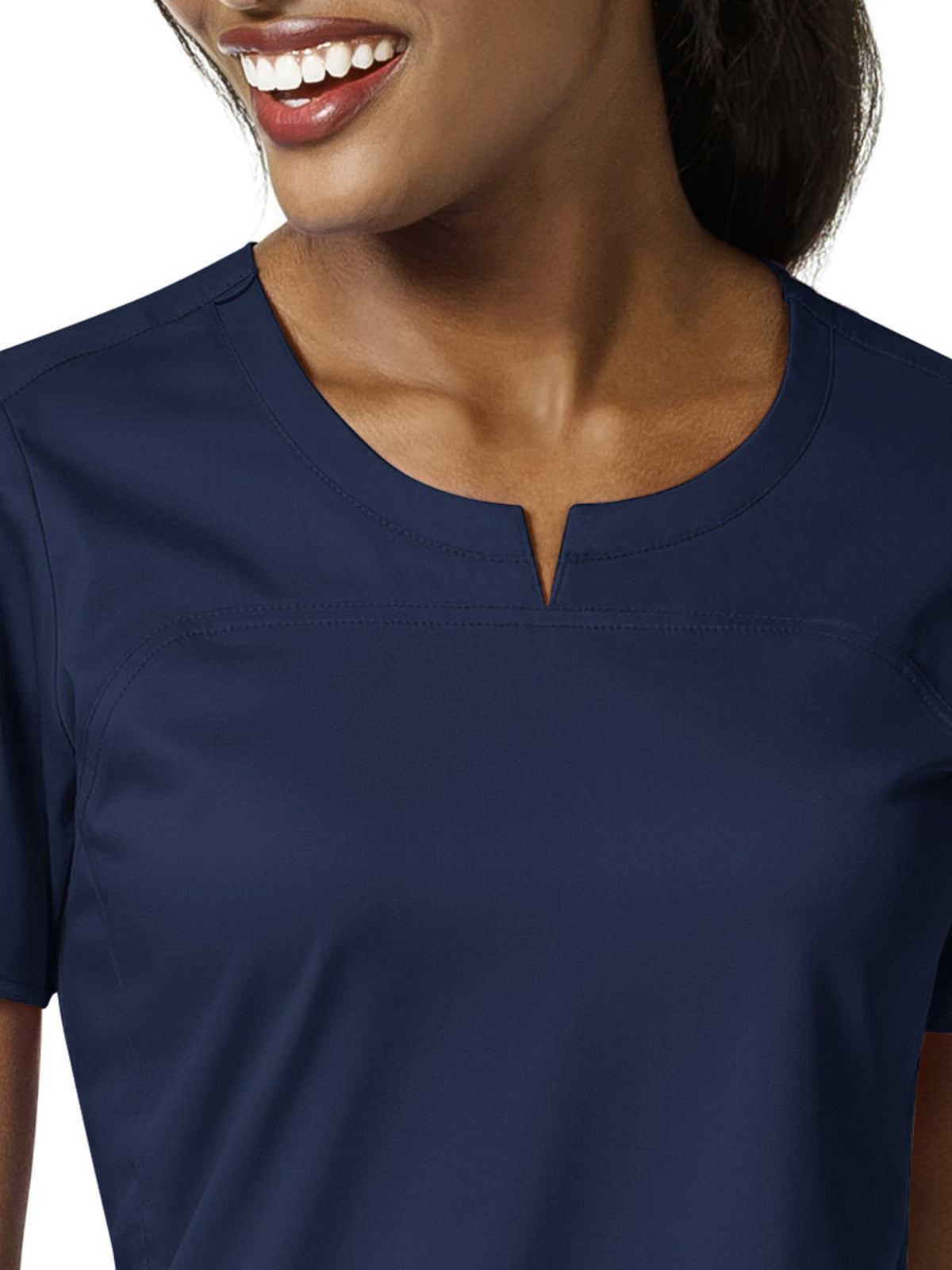 Women's 4 Pocket Notch Neck Top