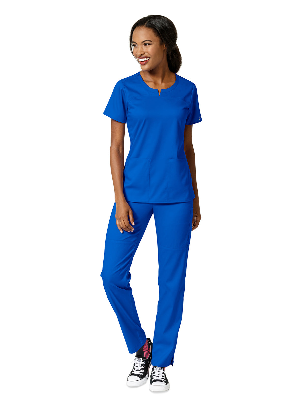 Women's 4 Pocket Notch Neck Top