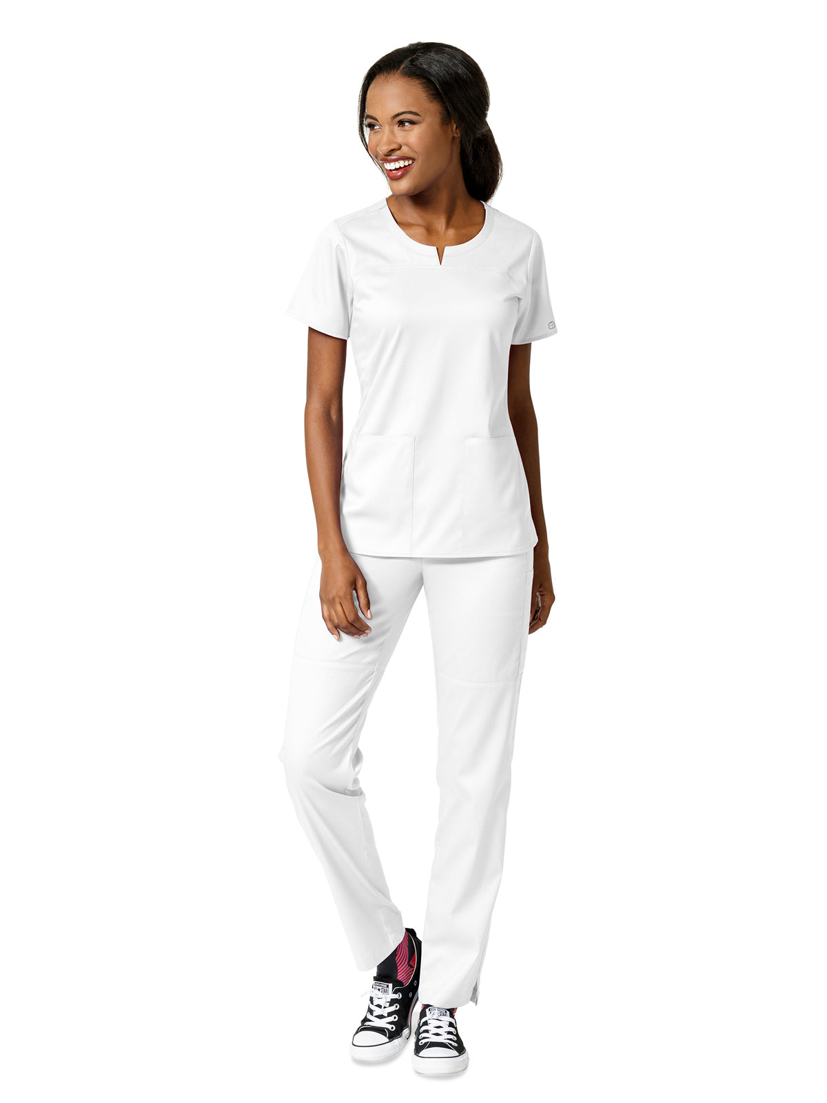 Women's 4 Pocket Notch Neck Top