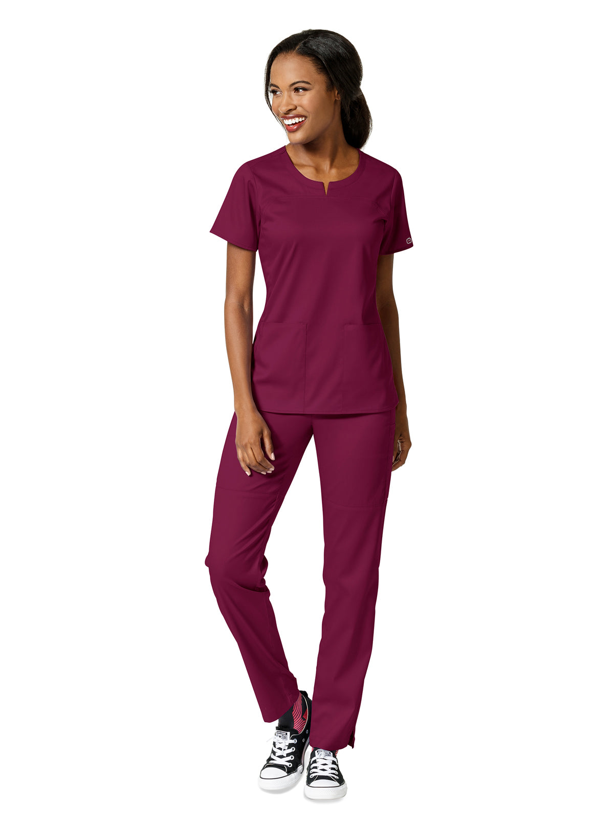 Women's 4 Pocket Notch Neck Top