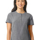 Women's One-Pocket Mandarin Collar Tuck-In Top