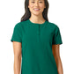 Women's One-Pocket Mandarin Collar Tuck-In Top