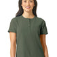 Women's One-Pocket Mandarin Collar Tuck-In Top