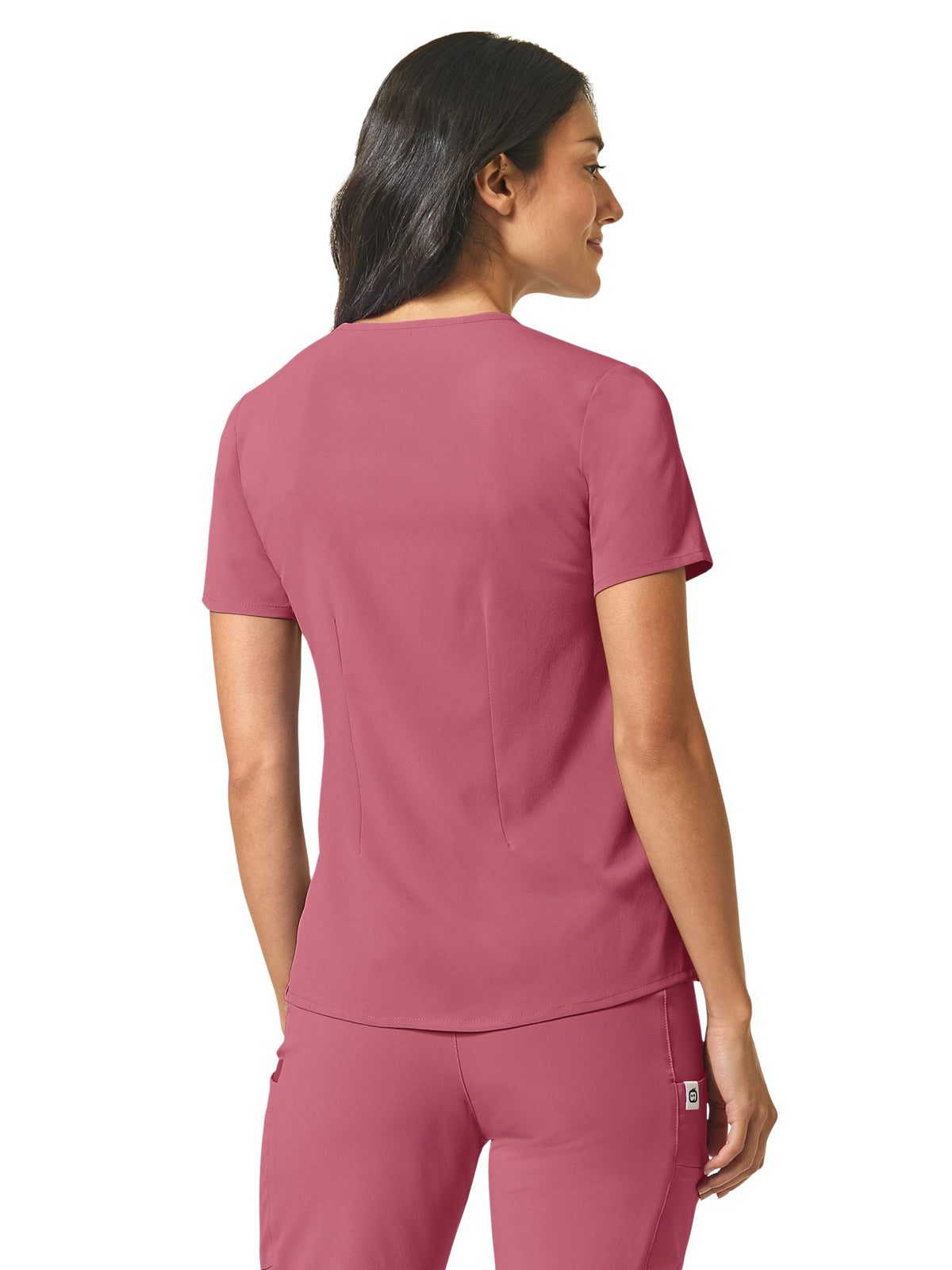 Women's One-Pocket Mandarin Collar Tuck-In Top