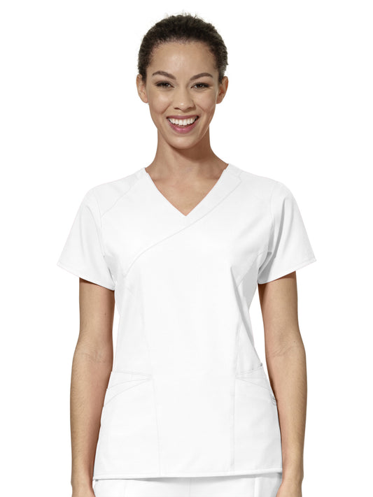 Women's Ten-Pocket Mock Wrap Top