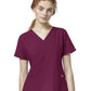 Women's Four-Pocket Flex-Back Stylized V-Neck Top