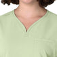 Women's Three-Pocket Y-Neck Dolman Scrub Top