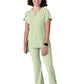 Women's Three-Pocket Y-Neck Dolman Scrub Top