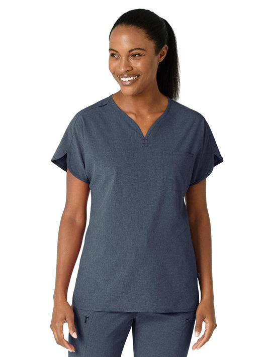 Women's Y-Neck Dolman Scrub Top