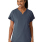 Women's Three-Pocket Y-Neck Dolman Scrub Top