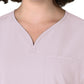 Women's Three-Pocket Y-Neck Dolman Scrub Top