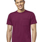 Men's One-Pocket Crew Neck Scrub Top