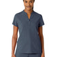 Women's Four-Pocket Mandarin Collar Scrub Top