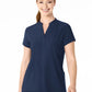 Women's Four-Pocket Mandarin Collar Scrub Top