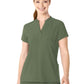 Women's Four-Pocket Mandarin Collar Scrub Top