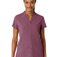 Women's Four-Pocket Mandarin Collar Scrub Top