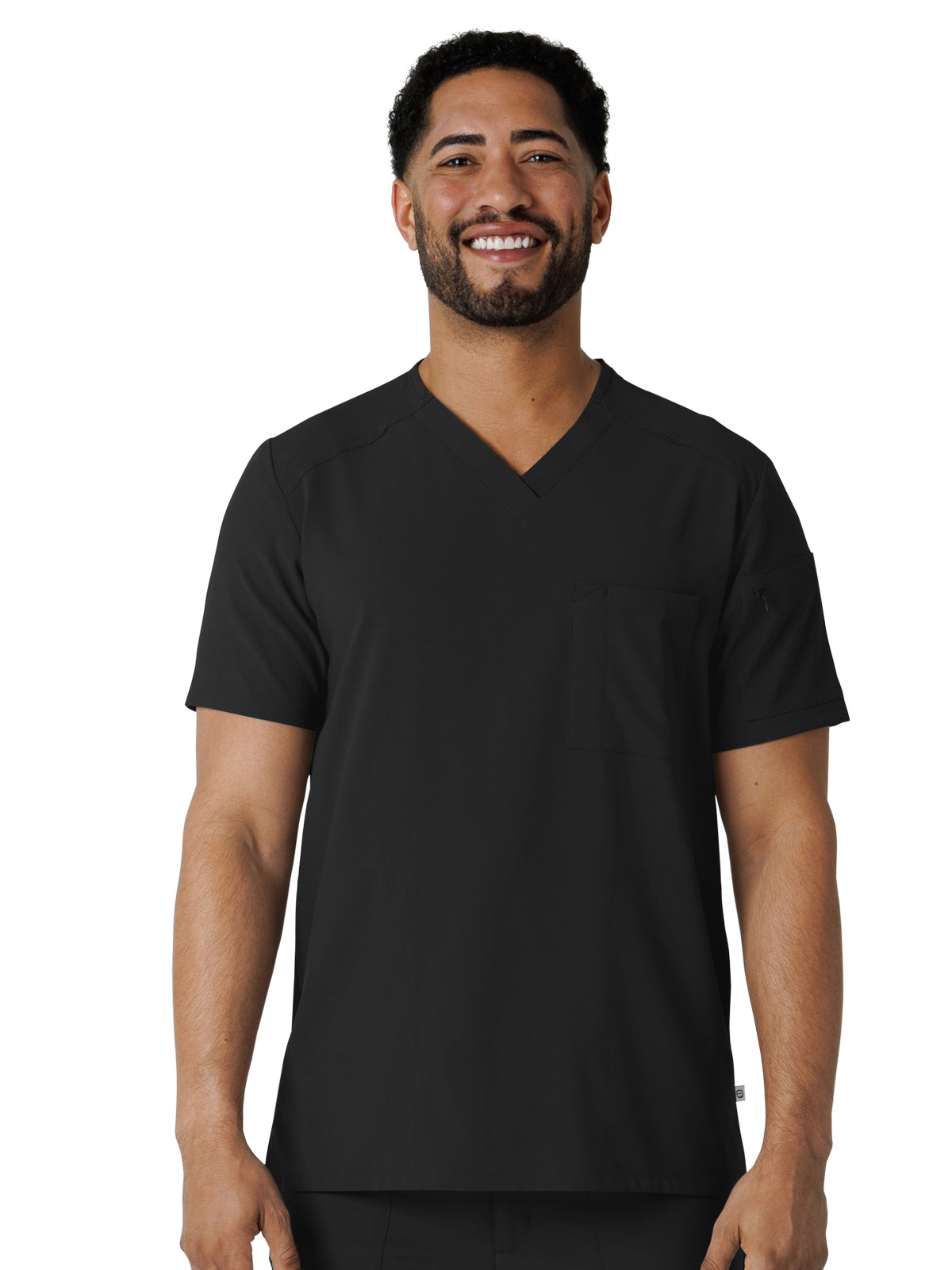 Men's V-Neck 5-Pocket Scrub Top