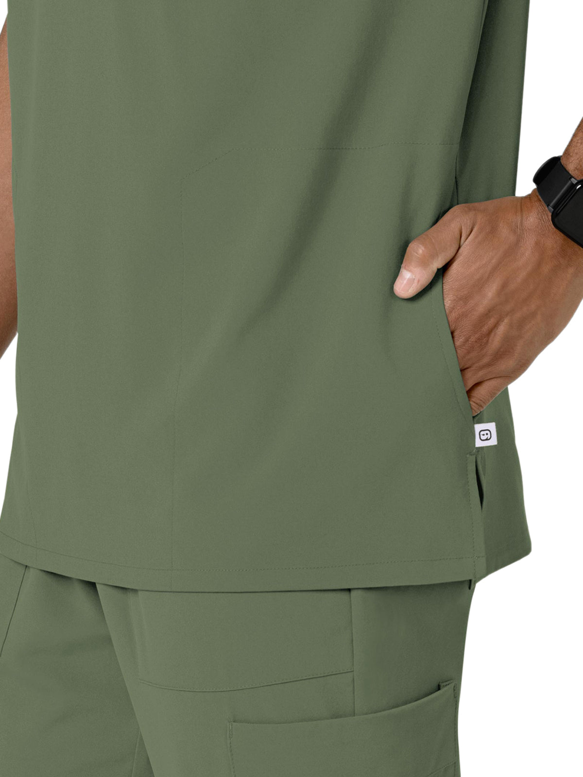 Men's V-Neck 5-Pocket Scrub Top