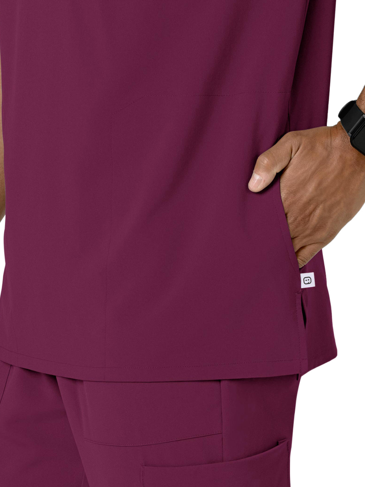 Men's V-Neck 5-Pocket Scrub Top