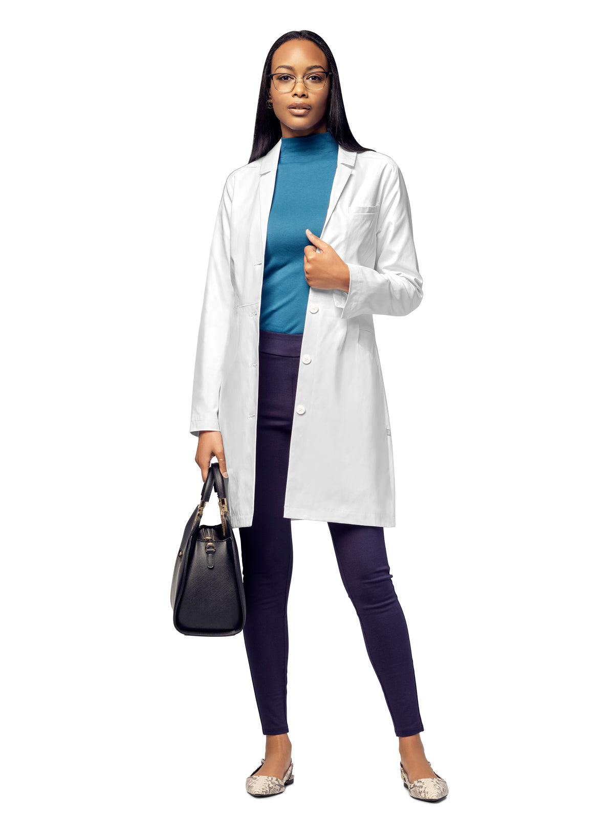 Women's Seven-Pocket 38" Full-Length Lab Coat