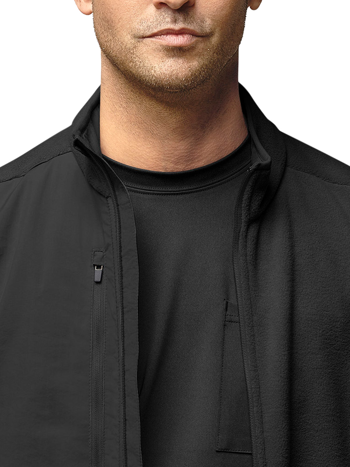 Men's Seven-Pocket Micro Fleece Zip Jacket