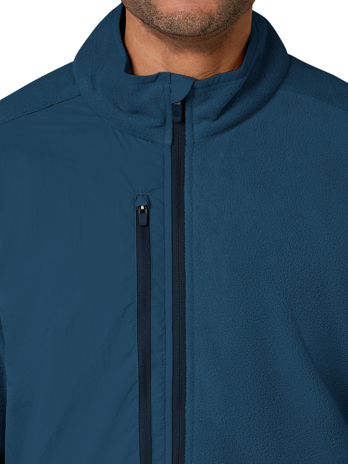 Men's Seven-Pocket Micro Fleece Zip Jacket