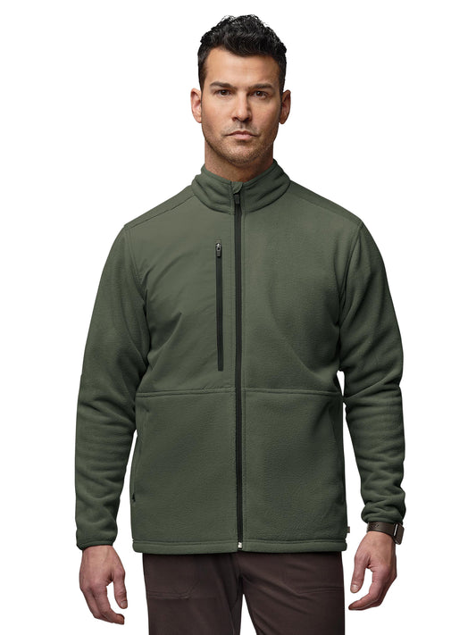 Men's Seven-Pocket Micro Fleece Zip Jacket