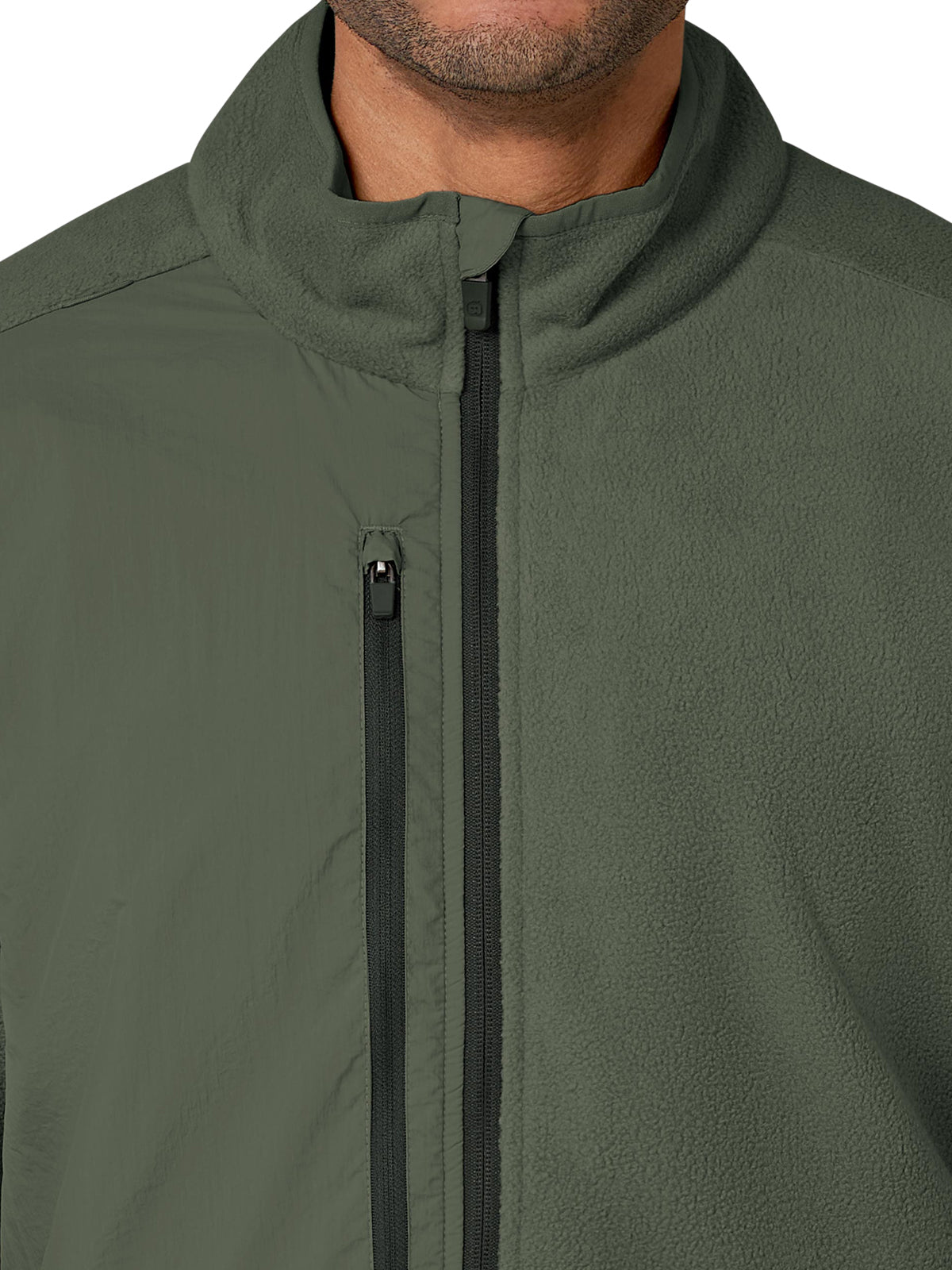 Men's Seven-Pocket Micro Fleece Zip Jacket