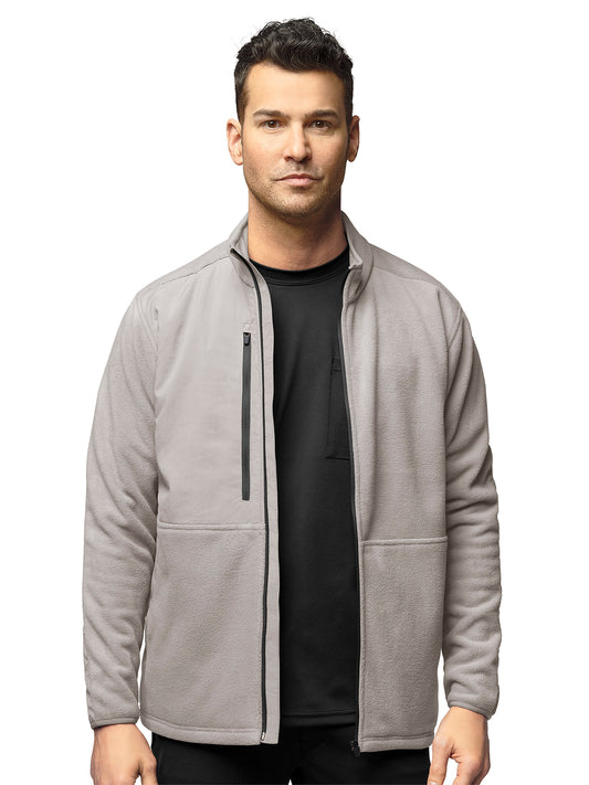 Men's Seven-Pocket Micro Fleece Zip Jacket