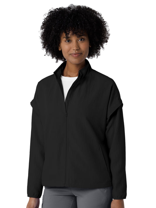 Women's Four-Pocket BreezeBreaker Scrub Jacket