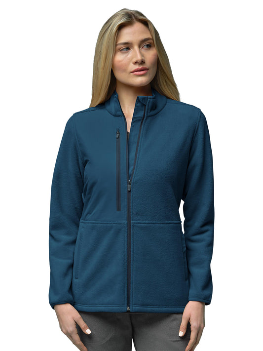 Women's Seven-Pocket Micro Fleece Zip Jacket