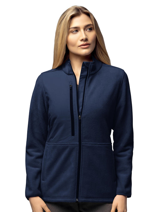 Women's Seven-Pocket Micro Fleece Zip Jacket