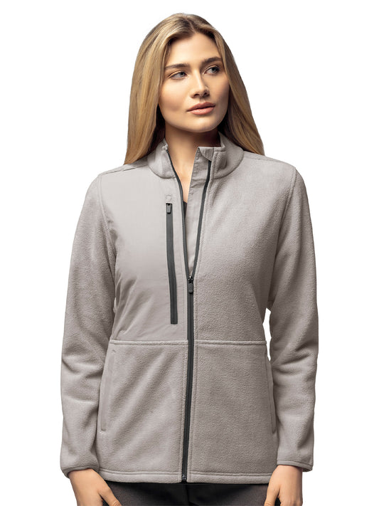 Women's Seven-Pocket Micro Fleece Zip Jacket