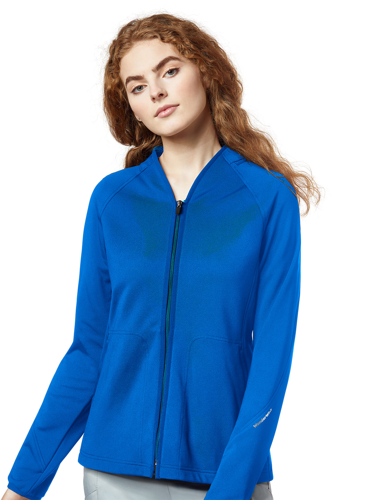 Women's Fleece Full Zip Scrub Jacket