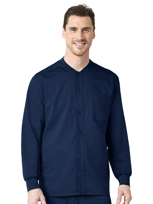 Men's Six-Pocket Snap-Front Warm-Up Jacket