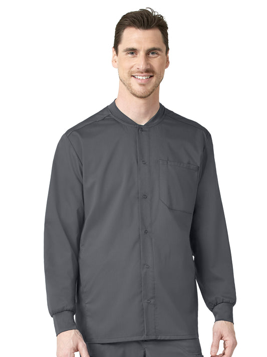 Men's Six-Pocket Snap-Front Warm-Up Jacket